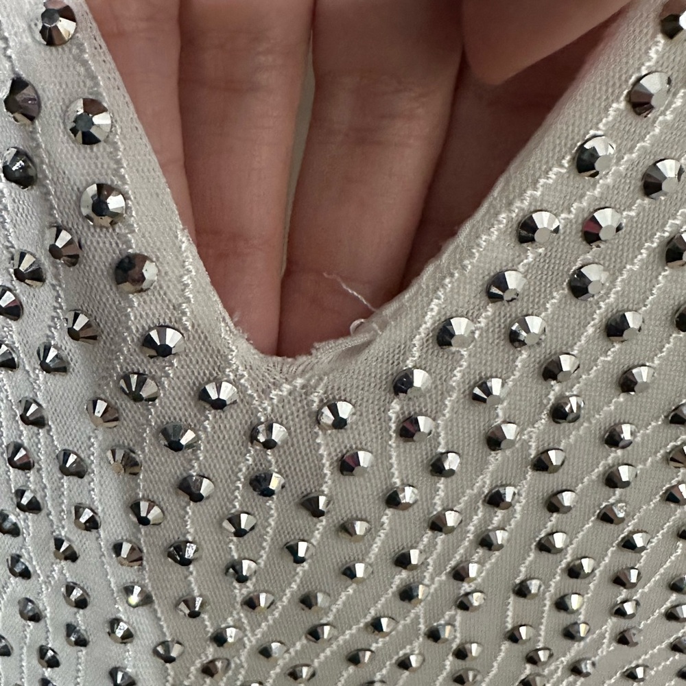 Windsor White Rhinestone Dress - Picture 6 of 6